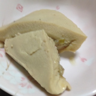 高野豆腐の海老と鶏ひき肉の詰め煮